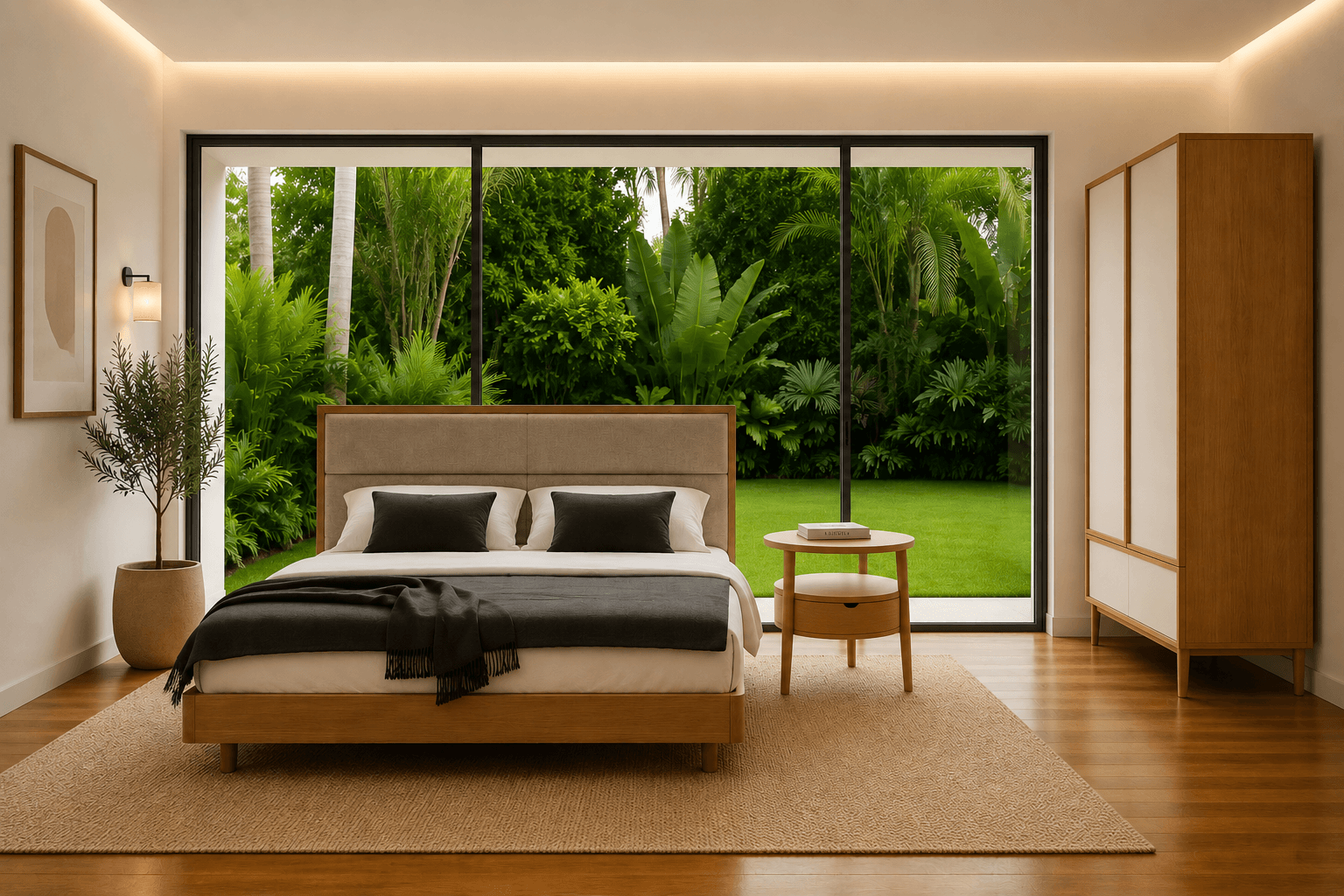 SUITE ENVIRONNEMENT TABLE DE LIT ET ARMOIRE